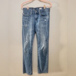 AG Tomboy relaxed straight leg jeans